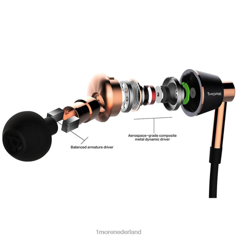 in-ear hoofdtelefoon met drie drivers zilver hoofdtelefoon 8XJ0D22 1MORE