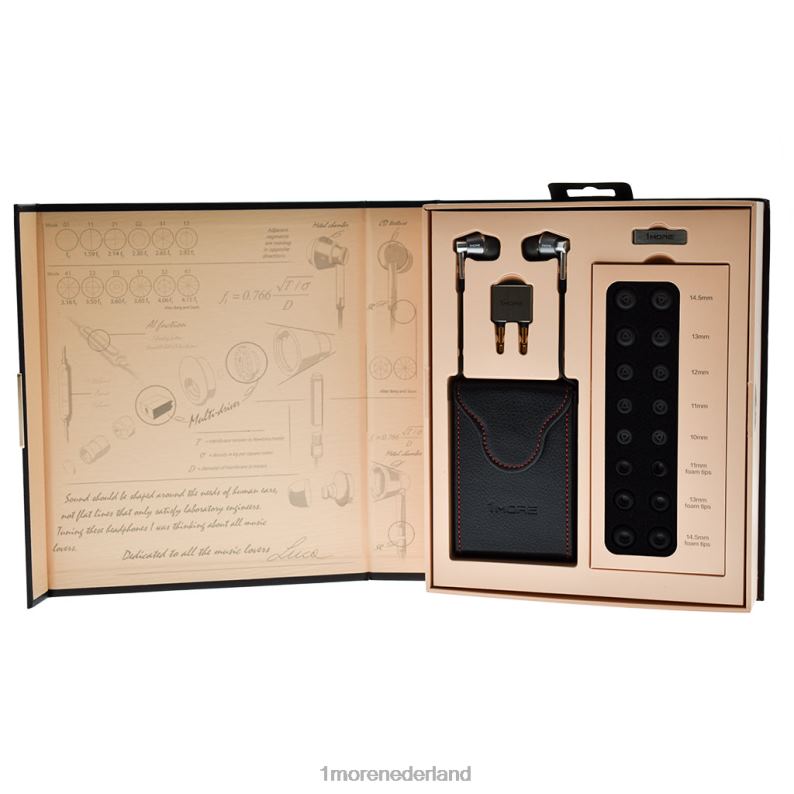 in-ear hoofdtelefoon met drie drivers zilver hoofdtelefoon 8XJ0D22 1MORE