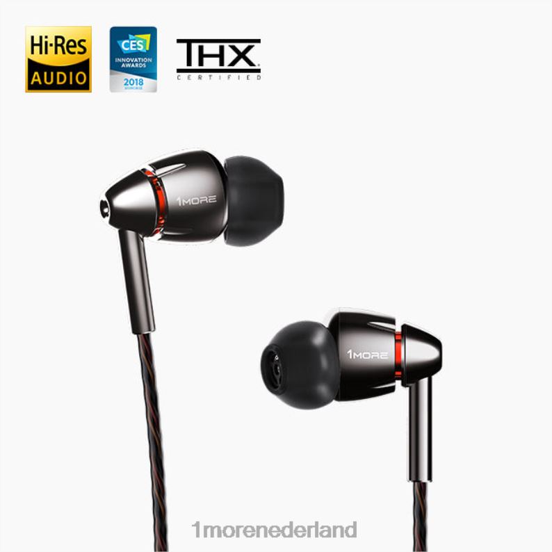 in-ear hoofdtelefoon met vier drivers grijs hoofdtelefoon 8XJ0D23 1MORE