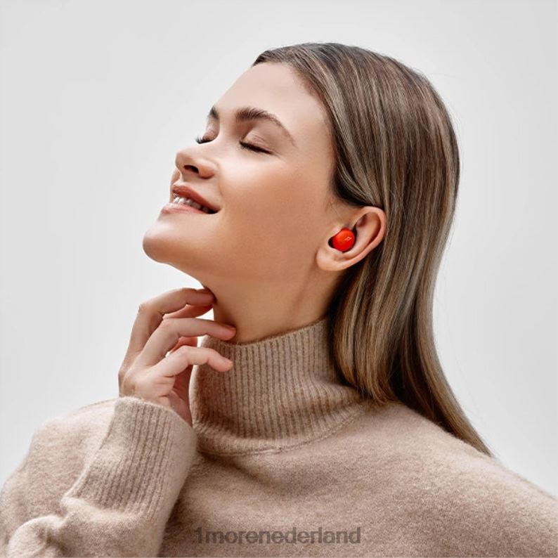 Comfobuds mini echte draadloze hoofdtelefoon met ruisonderdrukking cinnaber rood hoofdtelefoon 8XJ0D11 1MORE