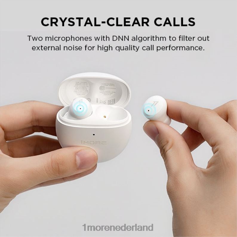 Comfobuds mini echte draadloze hoofdtelefoon met ruisonderdrukking cinnaber rood hoofdtelefoon 8XJ0D11 1MORE