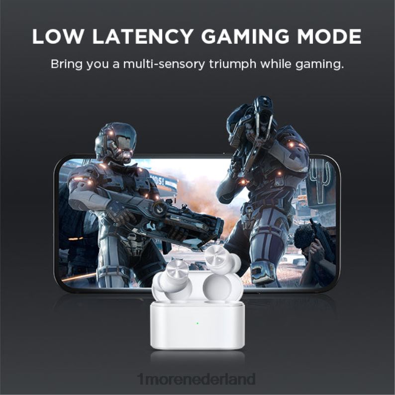 Pistonbuds pro echte draadloze hoofdtelefoon met actieve ruisonderdrukking wit hoofdtelefoon 8XJ0D14 1MORE